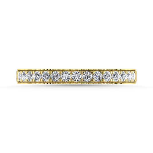 Diamond 1/4 Ct.Tw. Ladies Wedding Band in 14K Yellow Gold