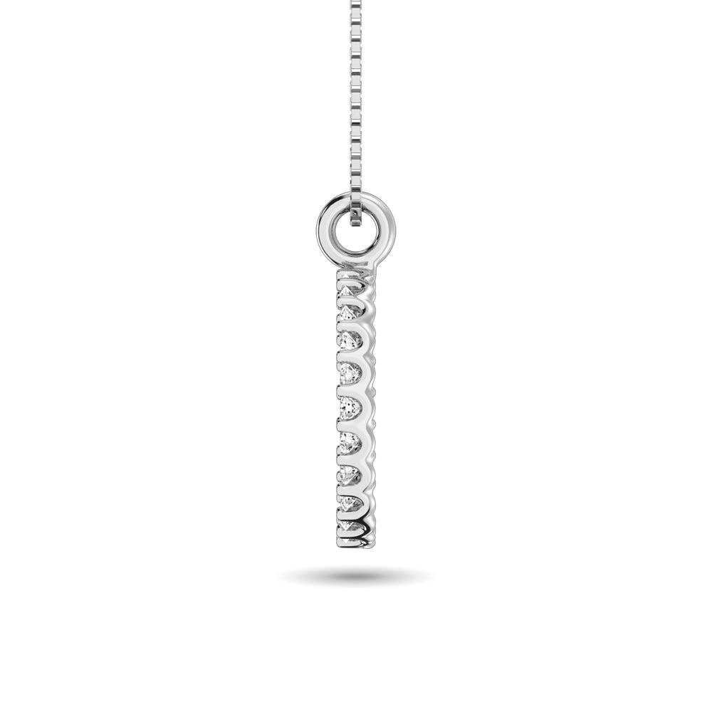 Diamond Circle Pendant 1/4 Ct.tw in 14K White Gold