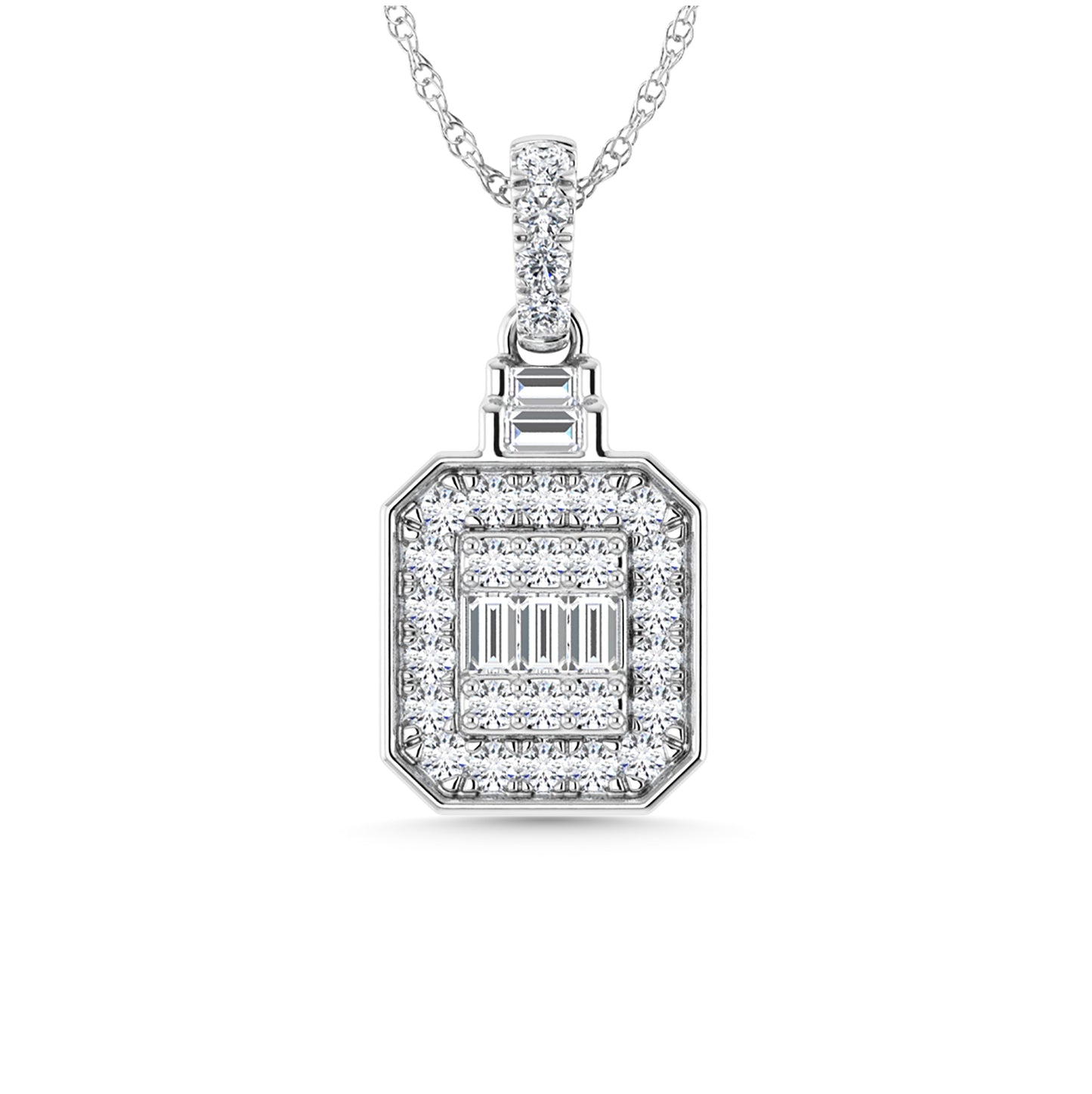 Diamond 1/3 Ct.Tw. Fashion Pendant in 14K White Gold