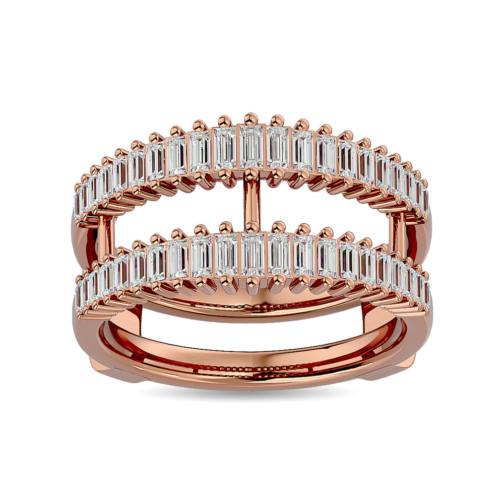 Diamond Guard Ring 5/8 Ct.tw in 14K Rose Gold