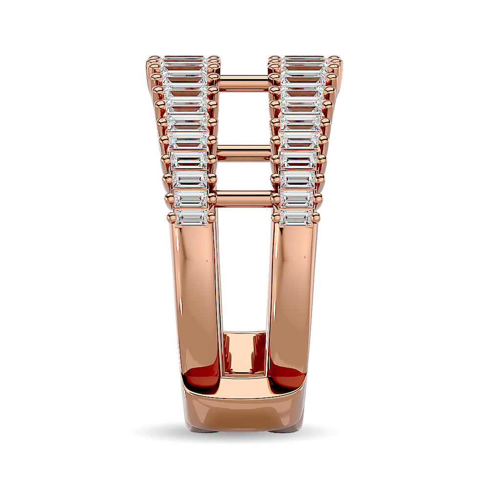 Diamond Guard Ring 5/8 Ct.tw in 14K Rose Gold