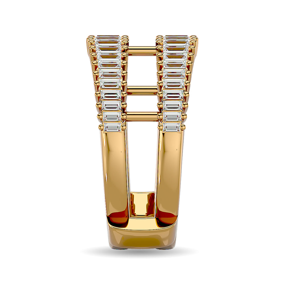 Diamond Guard Ring 5/8 Ct.tw in 14K Yellow Gold