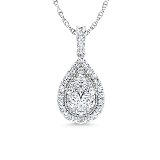 Diamond 1 Ct.Tw. Fashion Pendant in 14K White Gold