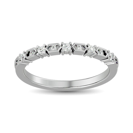 Diamond Stackable Band 1/6 Ct.tw in 14K White Gold