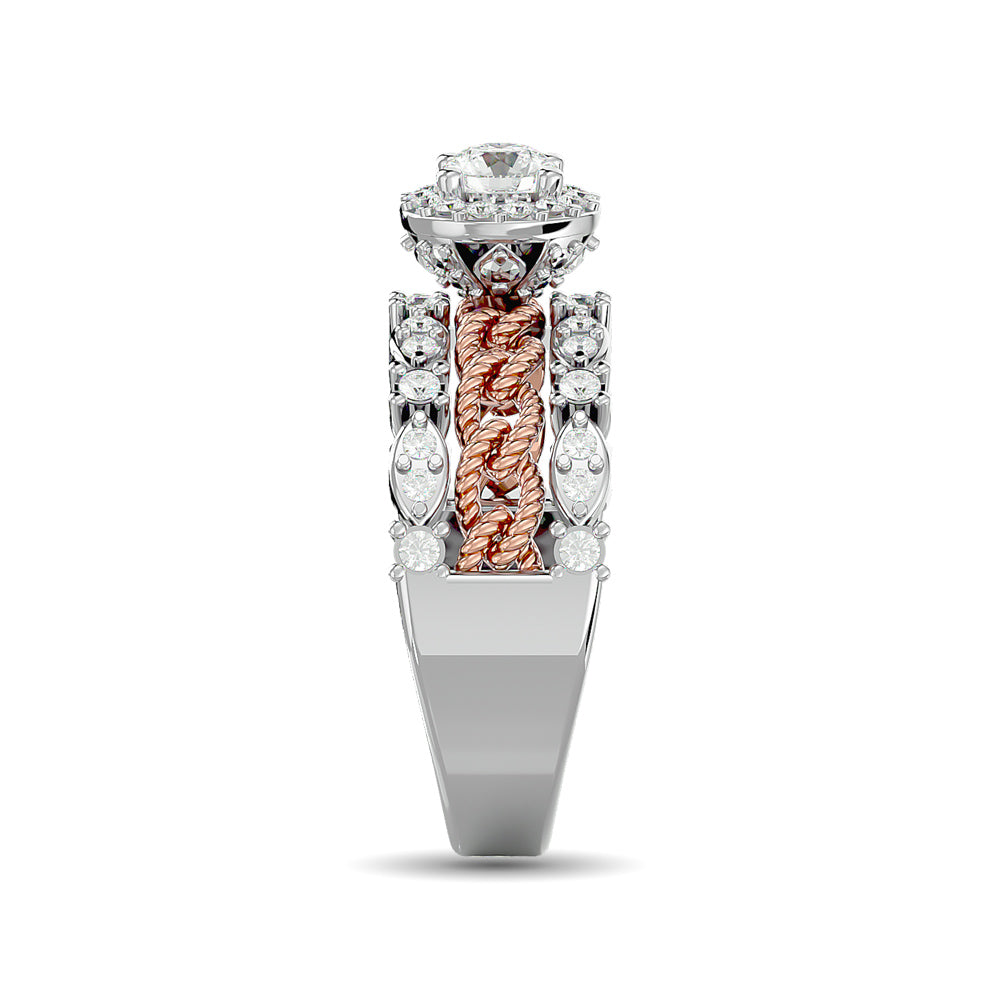 14K White Gold 1 Ct.Tw. Diamond Engagement Ring