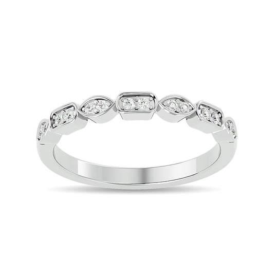 Diamond 1/8 Ct.tw Stackable Ring in 14K White Gold