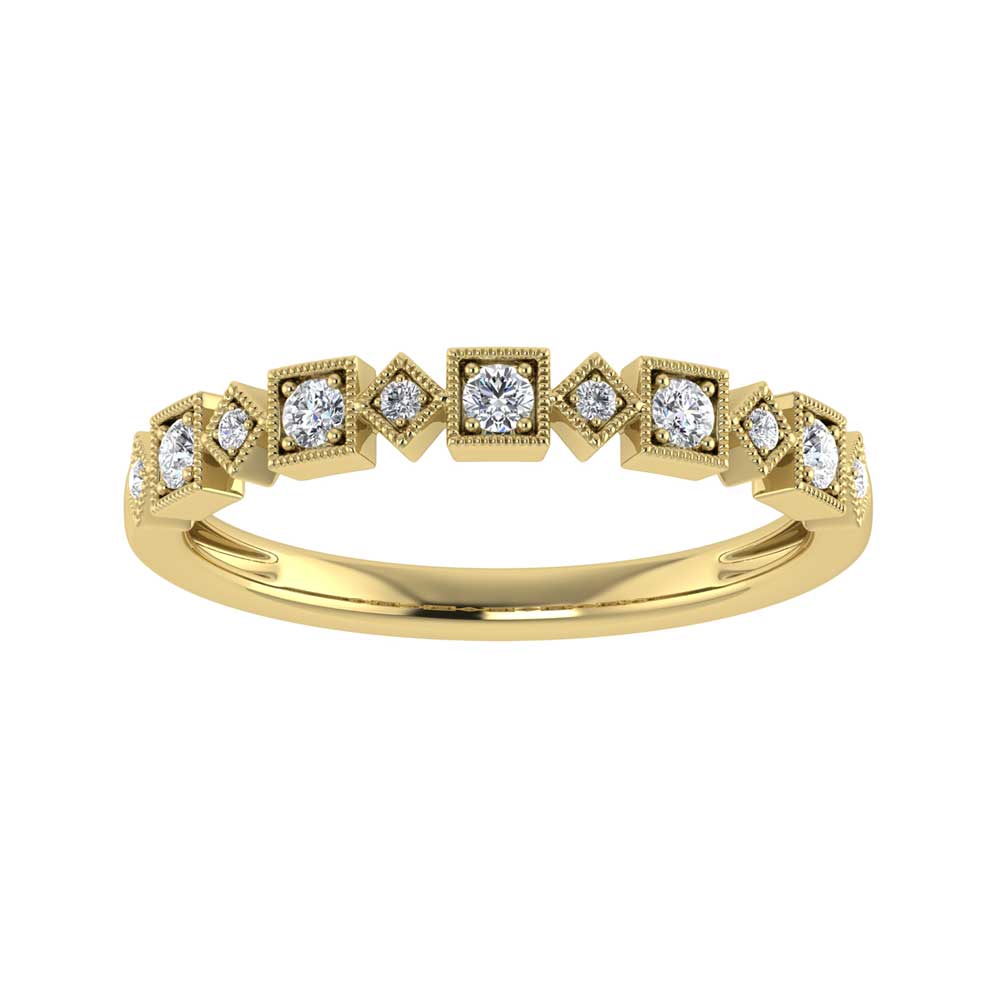 Diamond 1/8 Ct.tw Stackable Ring in 14K Yellow Gold