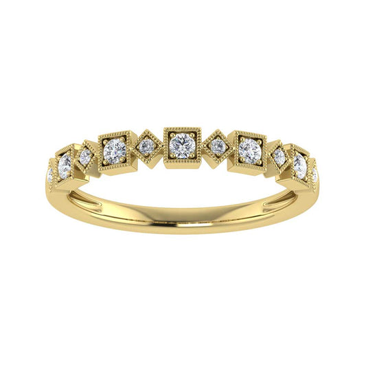 Diamond 1/8 Ct.tw Stackable Ring in 14K Yellow Gold