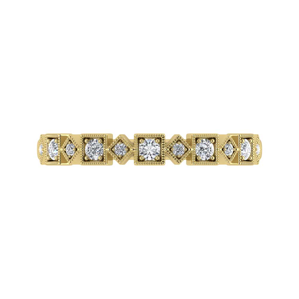 Diamond 1/8 Ct.tw Stackable Ring in 14K Yellow Gold