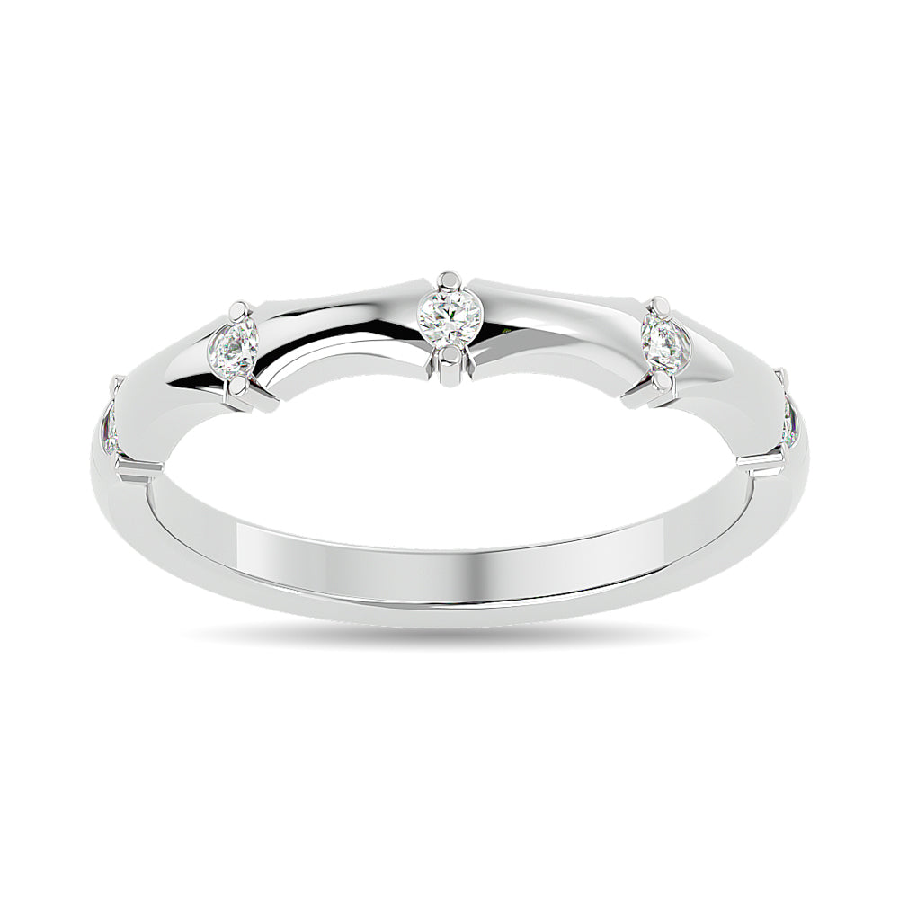 Diamond 1/8 Ct.tw Stackable Ring in 14K White Gold