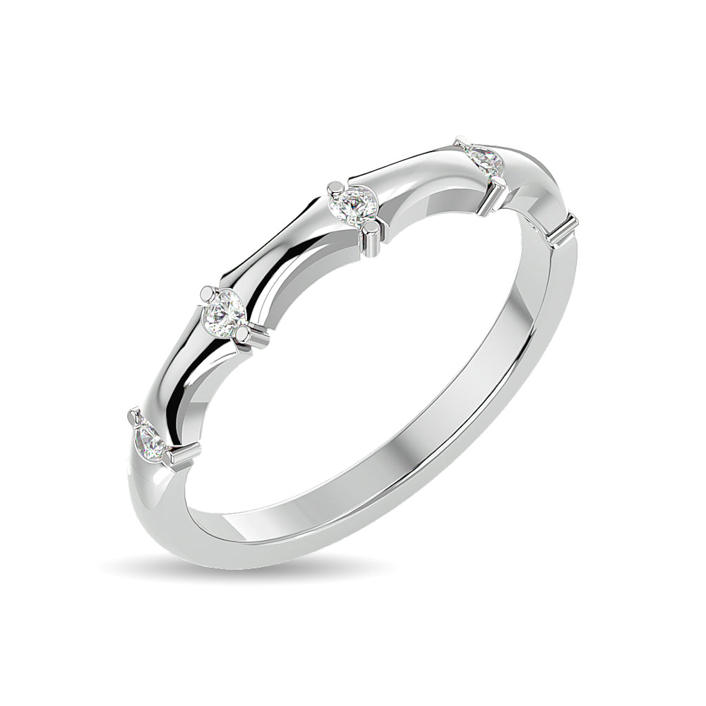 Diamond 1/8 Ct.tw Stackable Ring in 14K White Gold