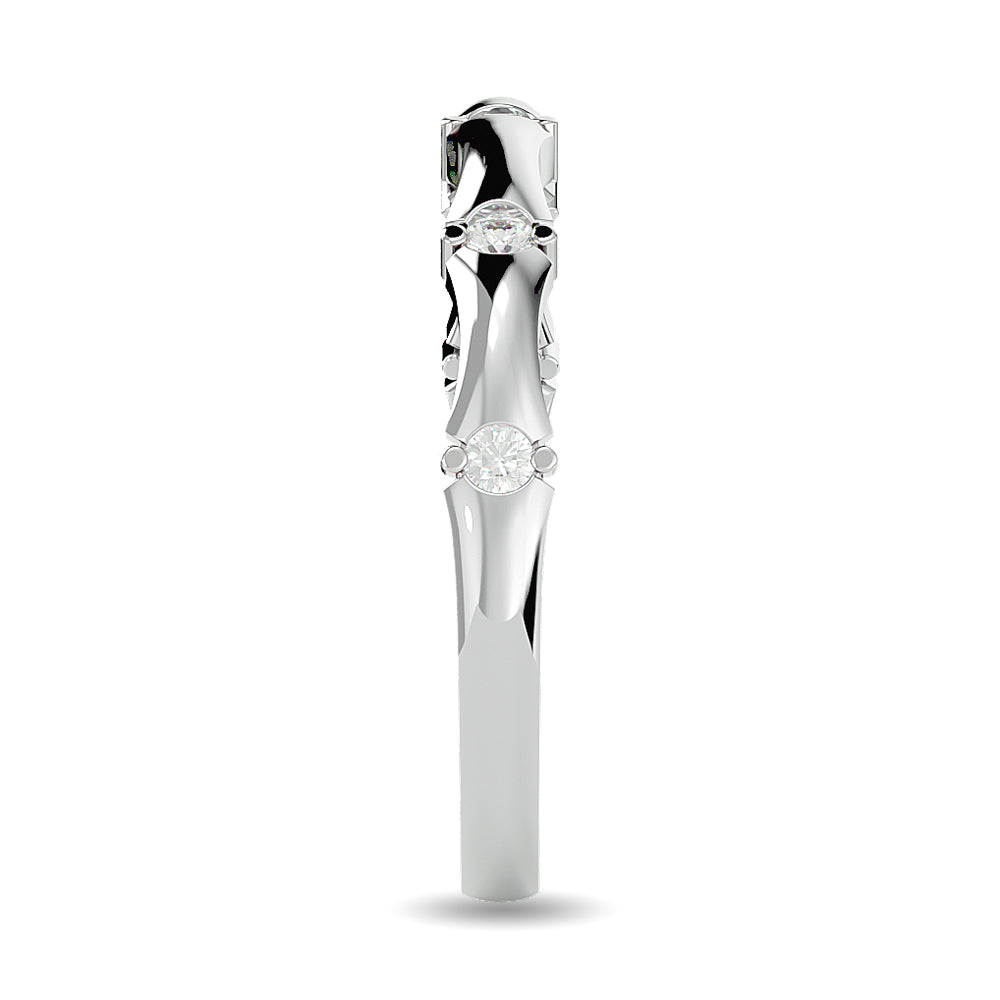 Diamond 1/8 Ct.tw Stackable Ring in 14K White Gold