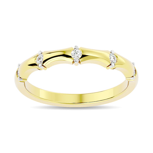 Diamond 1/8 Ct.tw Stackable Ring in 14K Yellow Gold