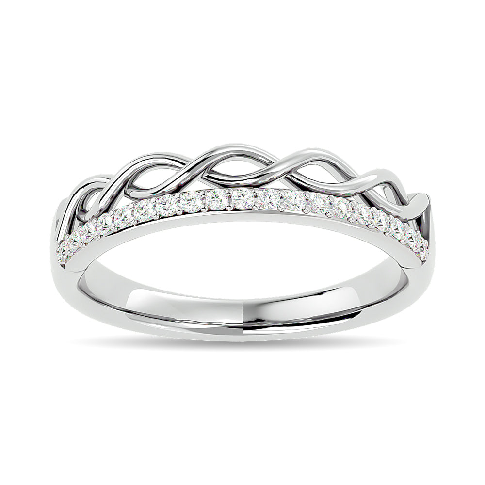 Diamond 1/8 Ct.tw Stackable Ring in 14K White Gold