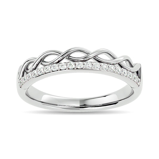 Diamond 1/8 Ct.tw Stackable Ring in 14K White Gold