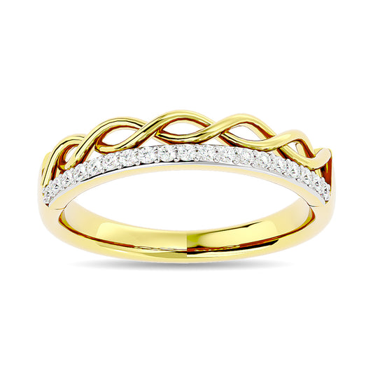 Diamond 1/8 Ct.tw Stackable Ring in 14K Yellow Gold