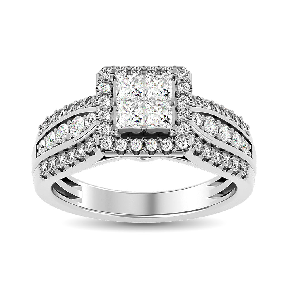 Diamond Engagement Ring 1 Ct.tw in 14K White Gold