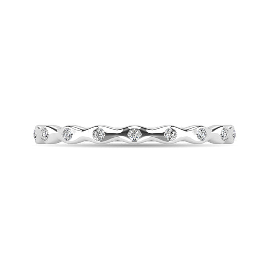 Diamond 1/10 Ct.tw Stackable Ring in 14K White Gold