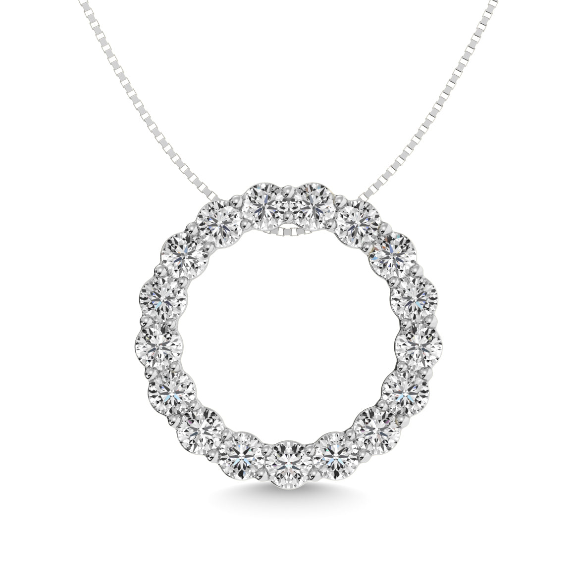Diamond 1 1/2 Ct.tw Fashion Pendant in 14K White Gold