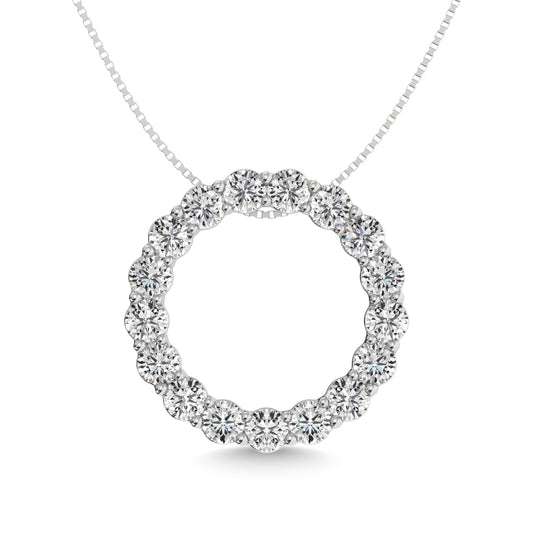 Diamond 1 1/2 Ct.tw Fashion Pendant in 14K White Gold