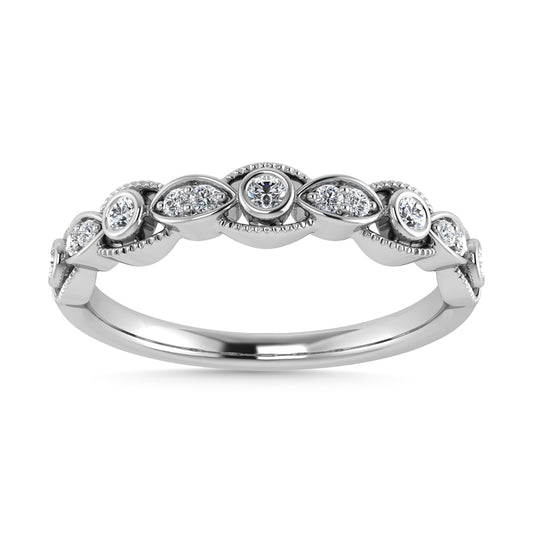 Diamond 1/10 Ct.Tw. Stackable Band in 14K White Gold