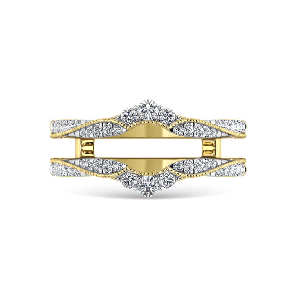 Diamond 1/3 Ct.Tw. Guard Ring in 14K Yellow Gold