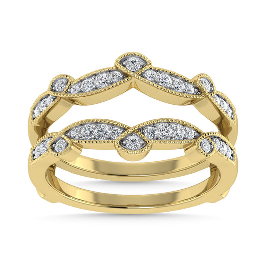 Diamond 1/4 Ct.Tw. Guard Ring in 14K Yellow Gold