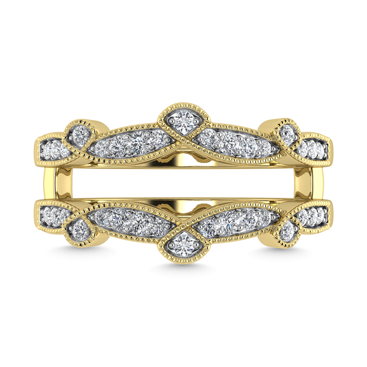 Diamond 1/4 Ct.Tw. Guard Ring in 14K Yellow Gold
