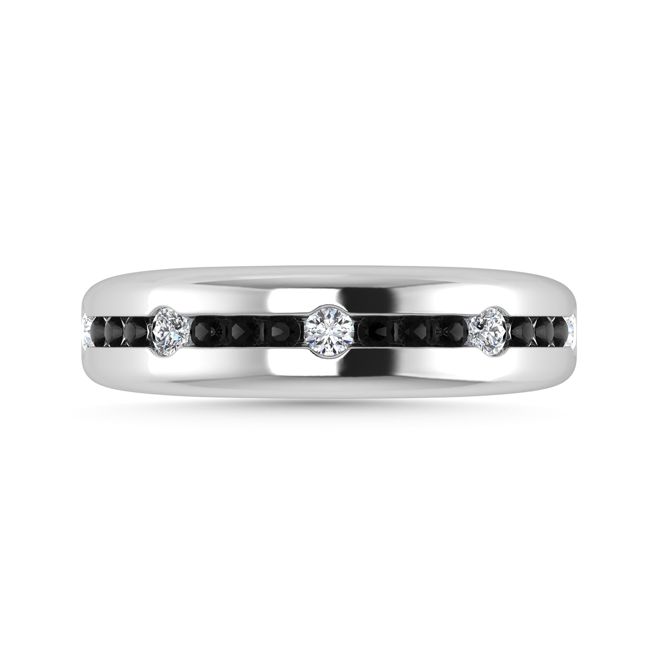 Diamond 1/2 Ct.Tw. Wedding Band in 14K White Gold