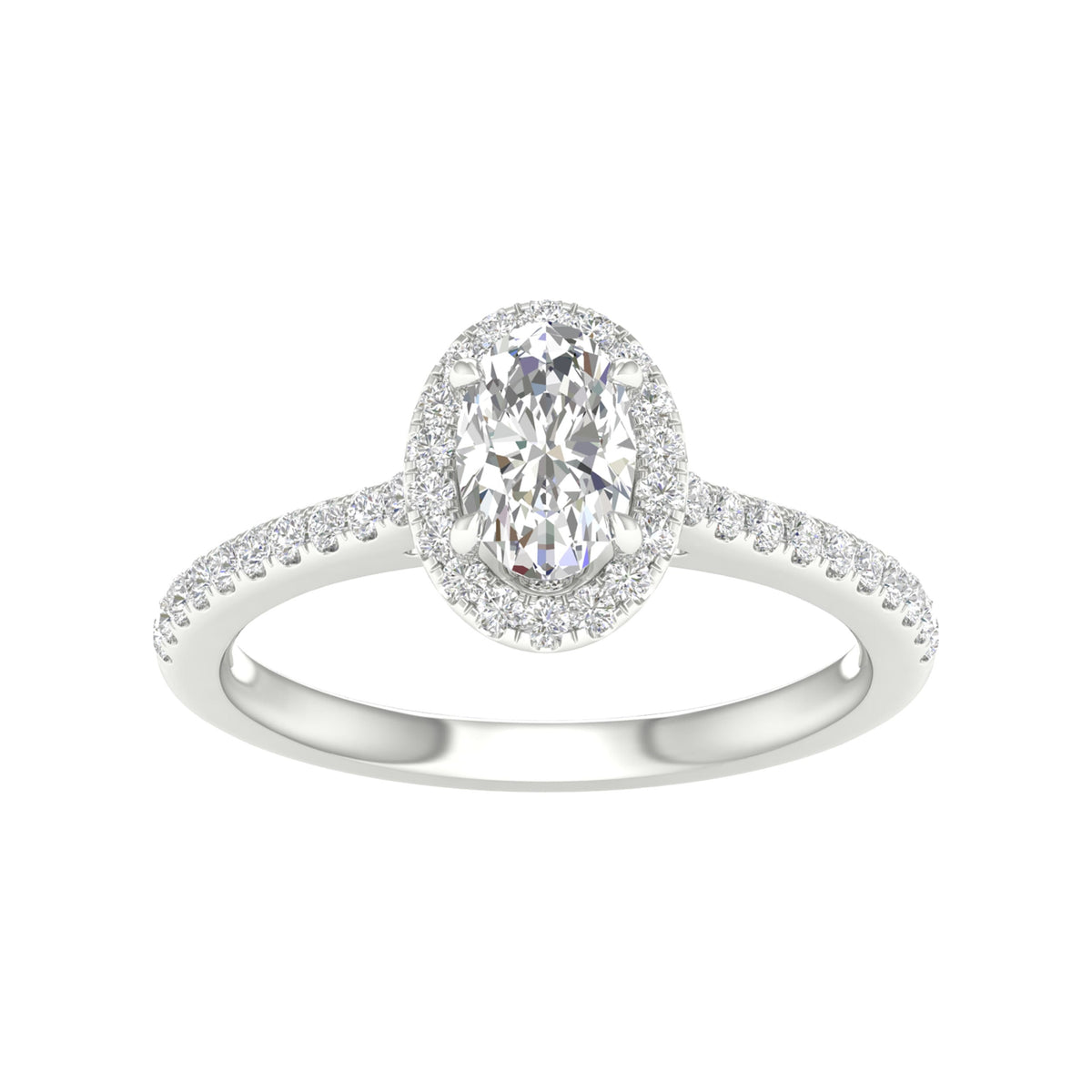14K 1.00CT  Certified Lab Grown Diamond Ring ( IGI Certified )