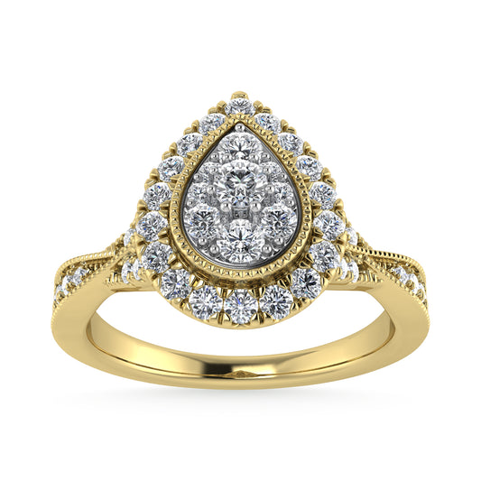 Diamond 1/2 Ct.Tw. Engagement Ring in 14K Yellow Gold