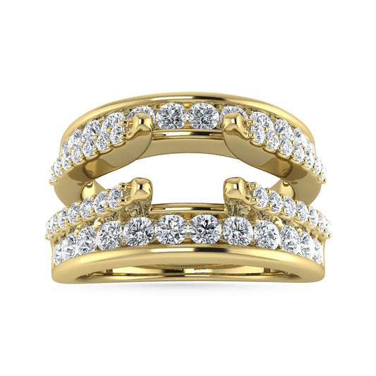 Diamond 1 Ct.Tw. Guard Ring in 14K Yellow Gold