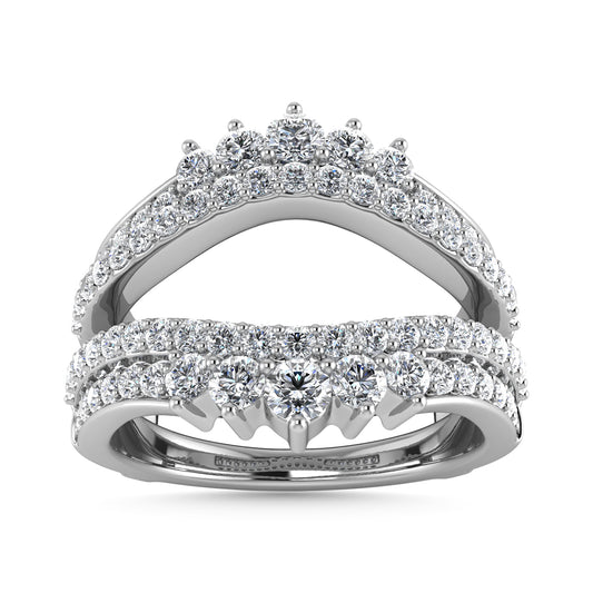 Diamond 1 Ct.Tw. Guard Ring in 14K White Gold