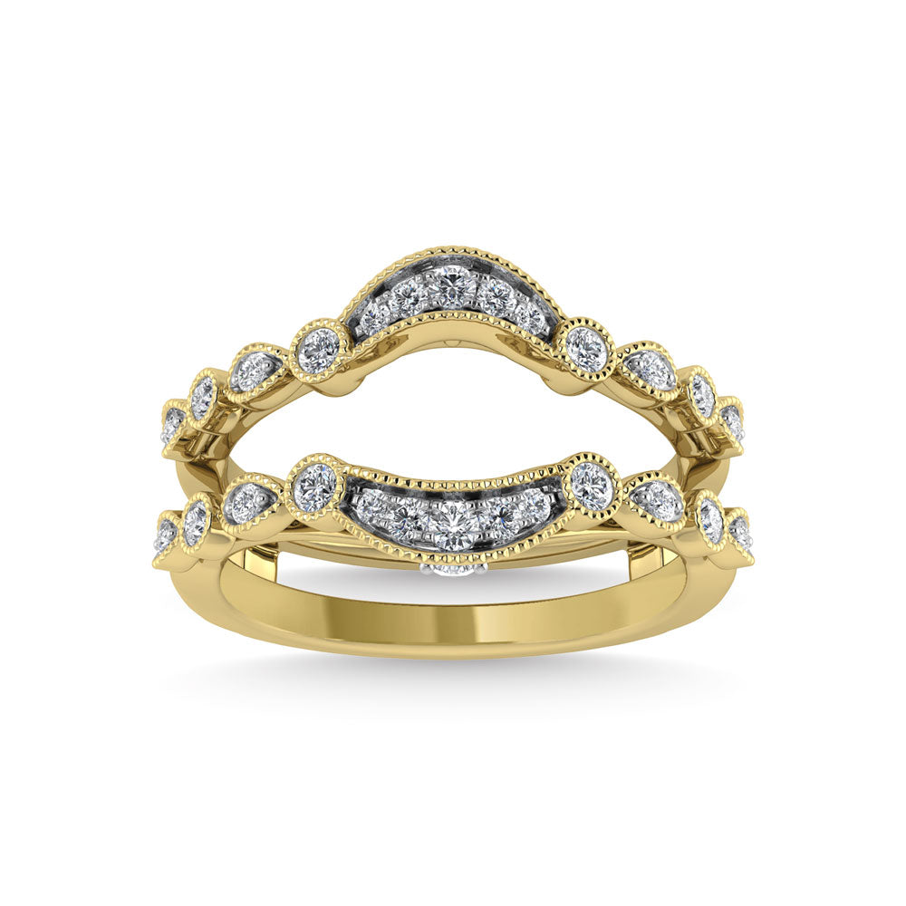 Diamond 1/4 Ct.Tw. Guard Ring in 14K Yellow Gold