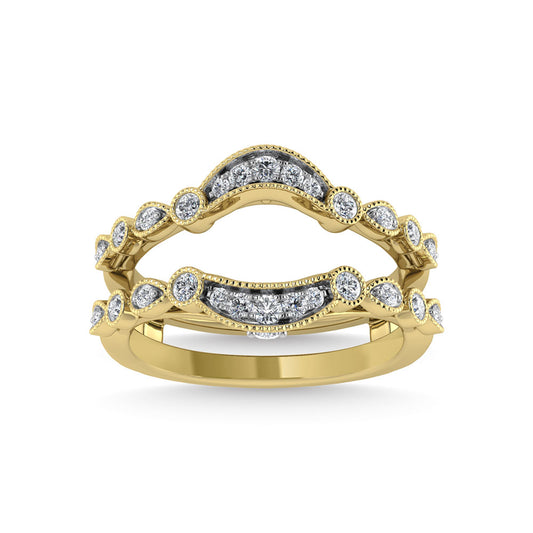 Diamond 1/4 Ct.Tw. Guard Ring in 14K Yellow Gold