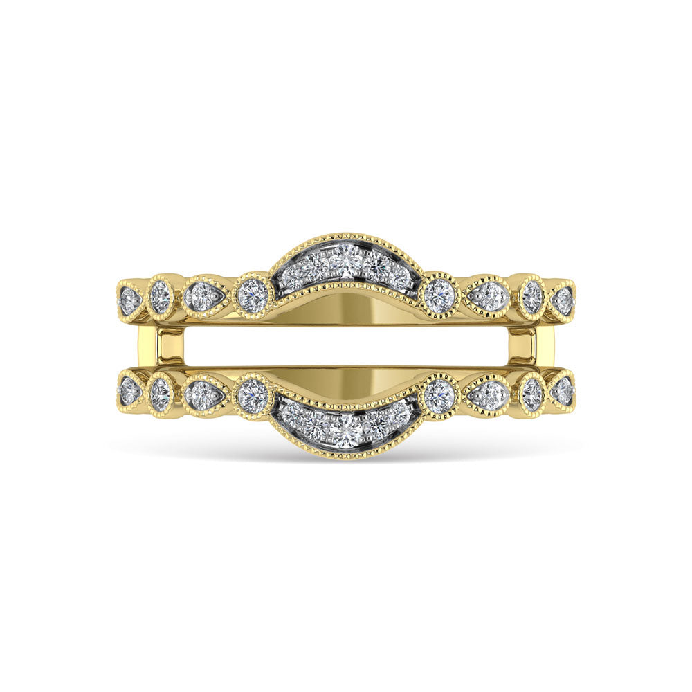Diamond 1/4 Ct.Tw. Guard Ring in 14K Yellow Gold