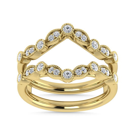 Diamond 3/8 Ct.Tw. Guard Ring in 14K Yellow Gold