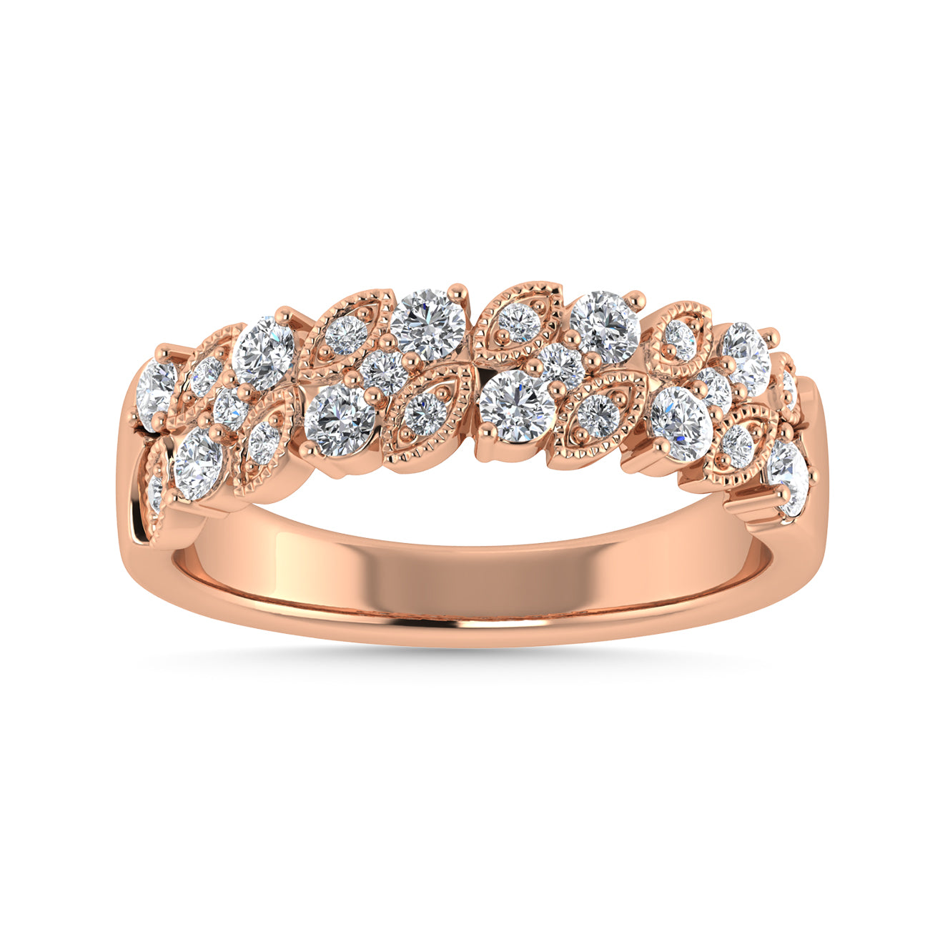 Diamond 1/2 Ct.Tw. Fashion Band in 14K Rose Gold