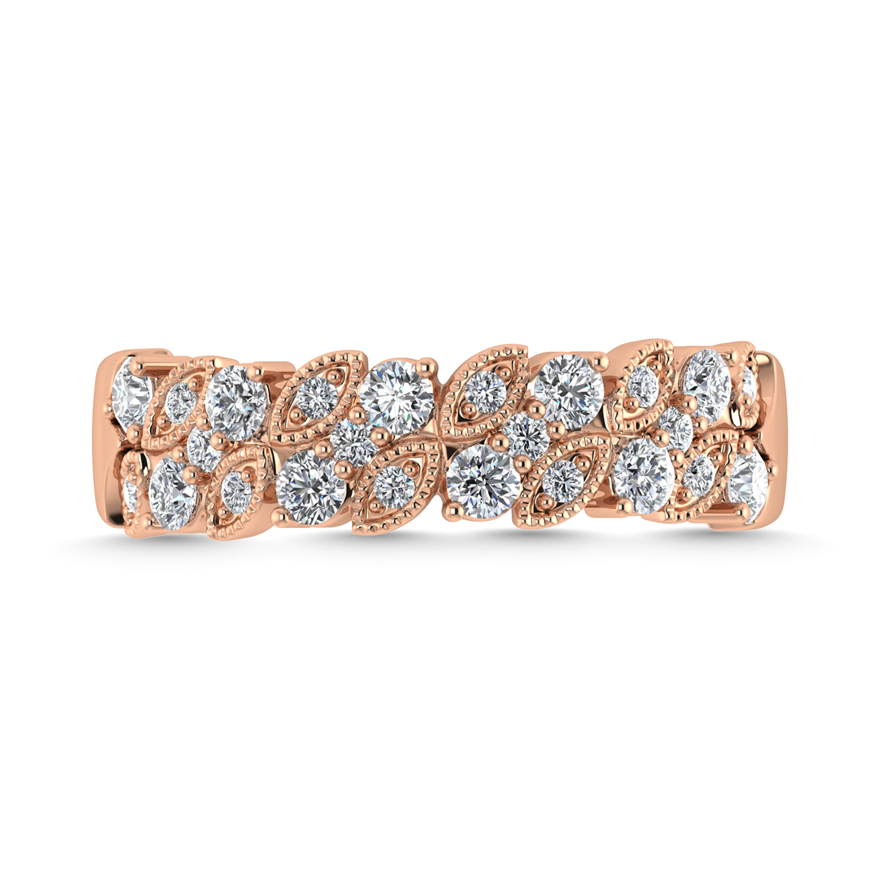 Diamond 1/2 Ct.Tw. Fashion Band in 14K Rose Gold
