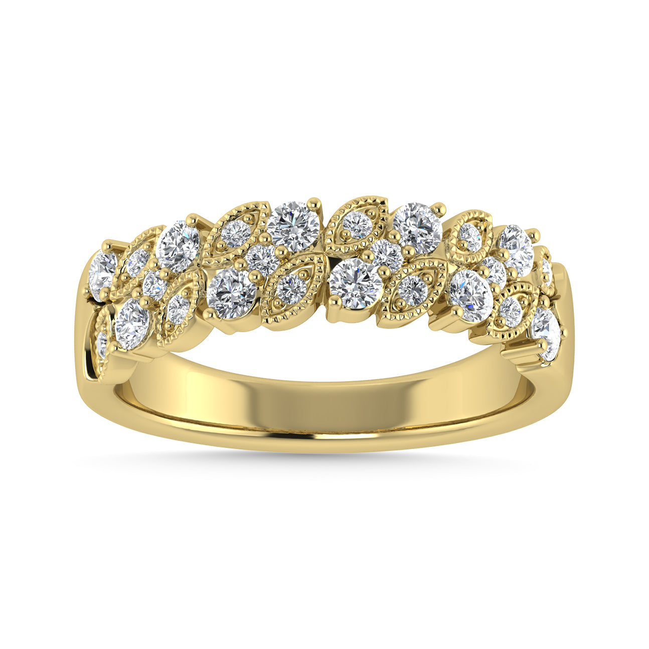 Diamond 1/2 Ct.Tw. Fashion Band in 14K Yellow Gold
