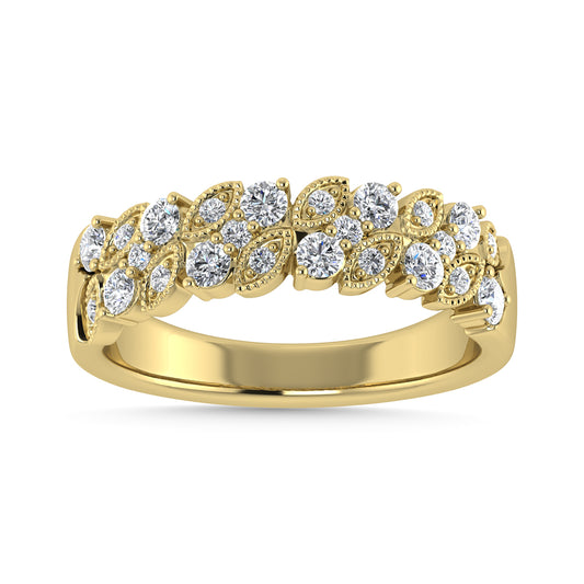 Diamond 1/2 Ct.Tw. Fashion Band in 14K Yellow Gold