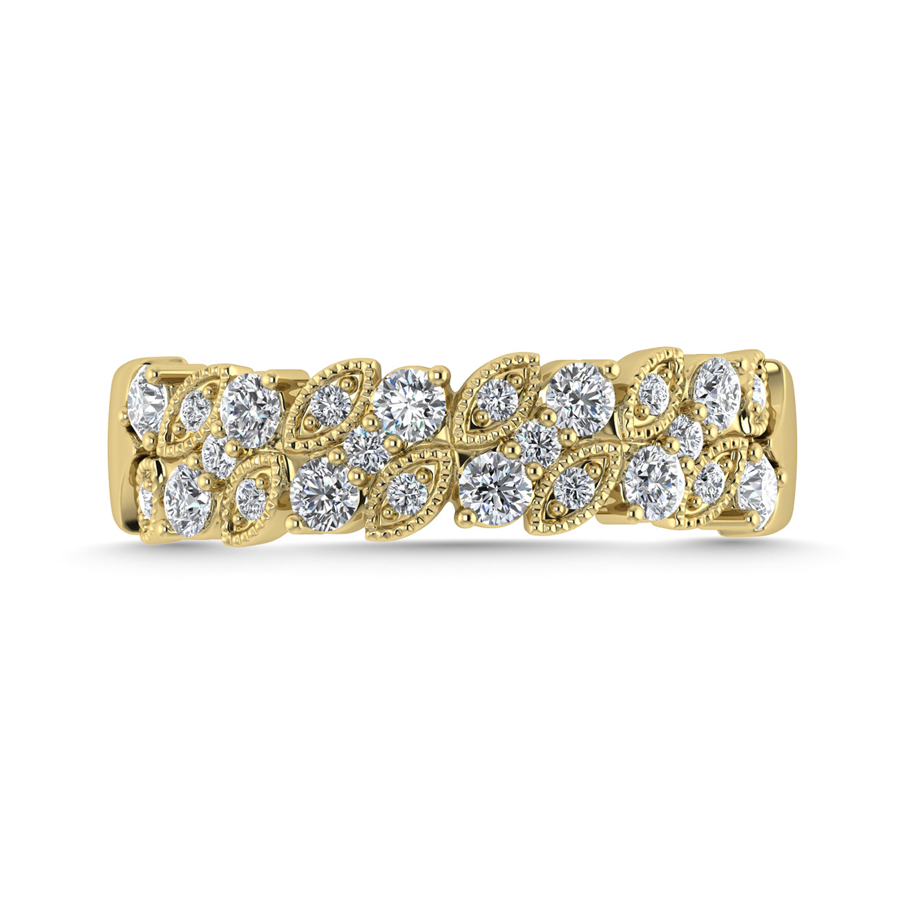 Diamond 1/2 Ct.Tw. Fashion Band in 14K Yellow Gold
