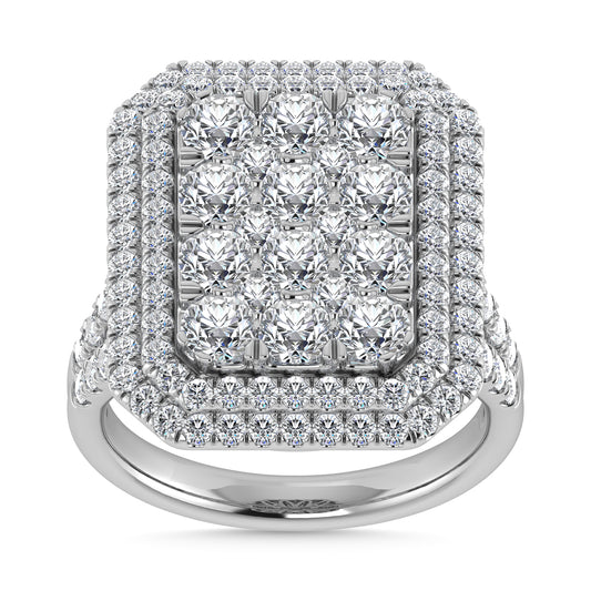 Diamond 3 Ct.Tw. Engagement Ring in 14K White Gold