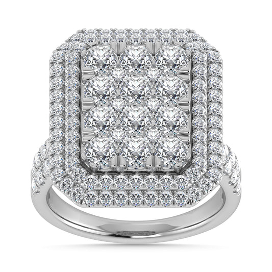 Diamond 3 Ct.Tw. Engagement Ring in 14K White Gold