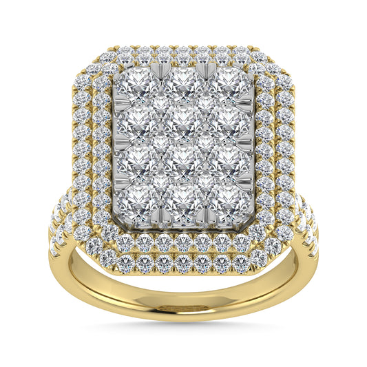Diamond 3 Ct.Tw. Engagement Ring in 14K Yellow Gold