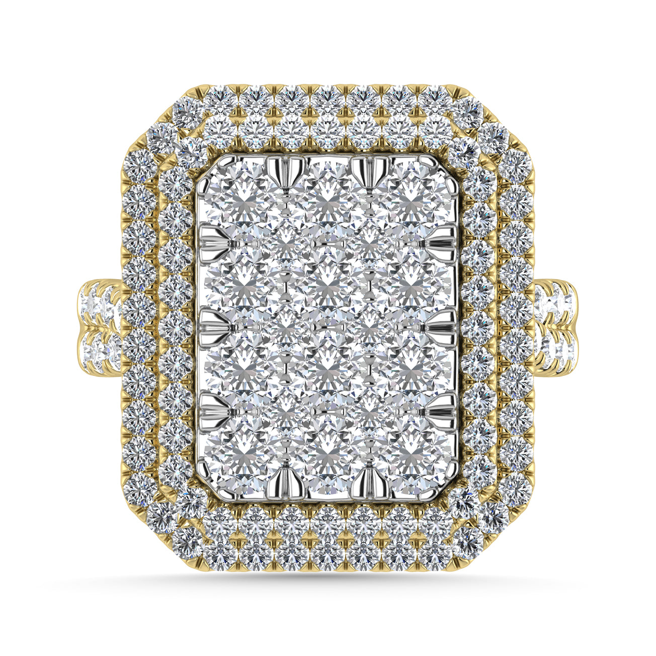 Diamond 3 Ct.Tw. Engagement Ring in 14K Yellow Gold