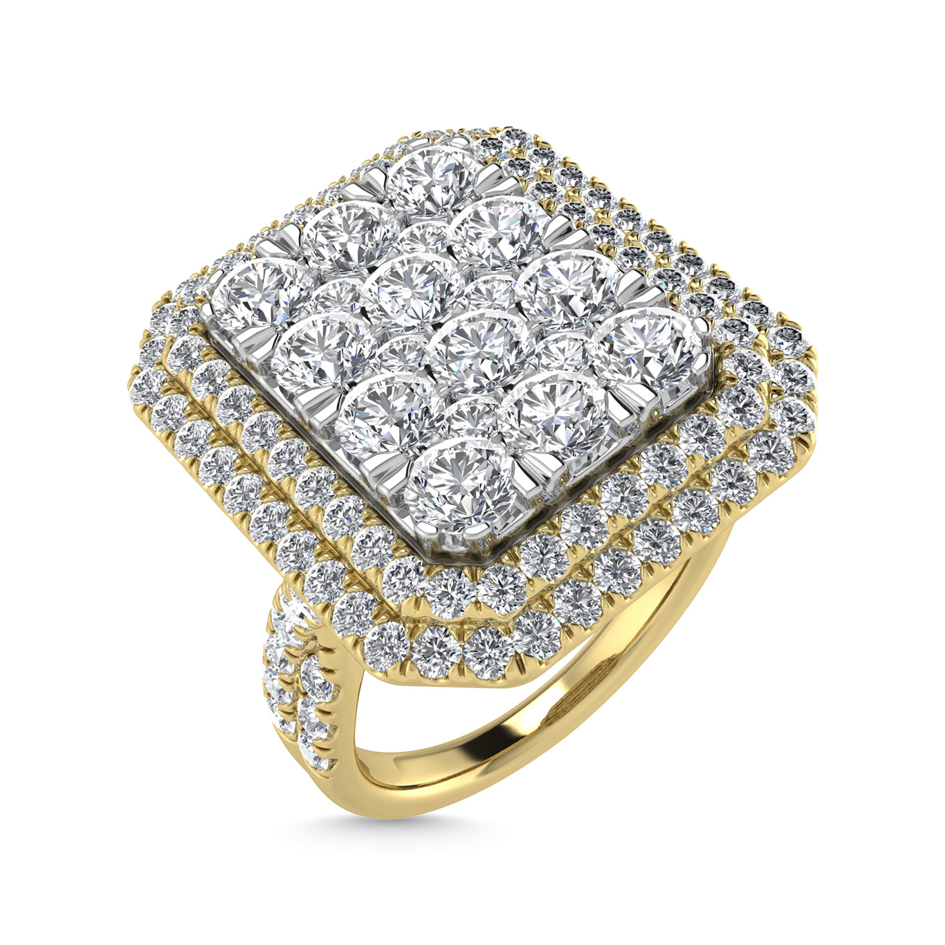 Diamond 3 Ct.Tw. Engagement Ring in 14K Yellow Gold