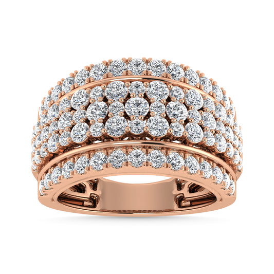 Diamond 2 Ct.Tw. Fashion Ring in 14K Rose Gold