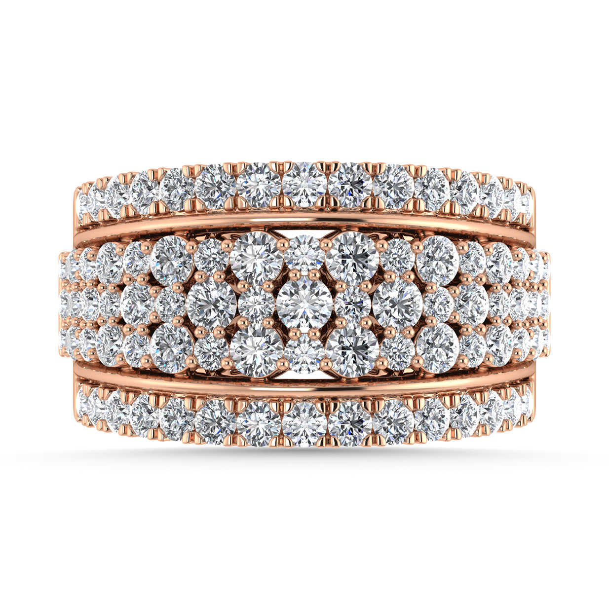 Diamond 2 Ct.Tw. Fashion Ring in 14K Rose Gold