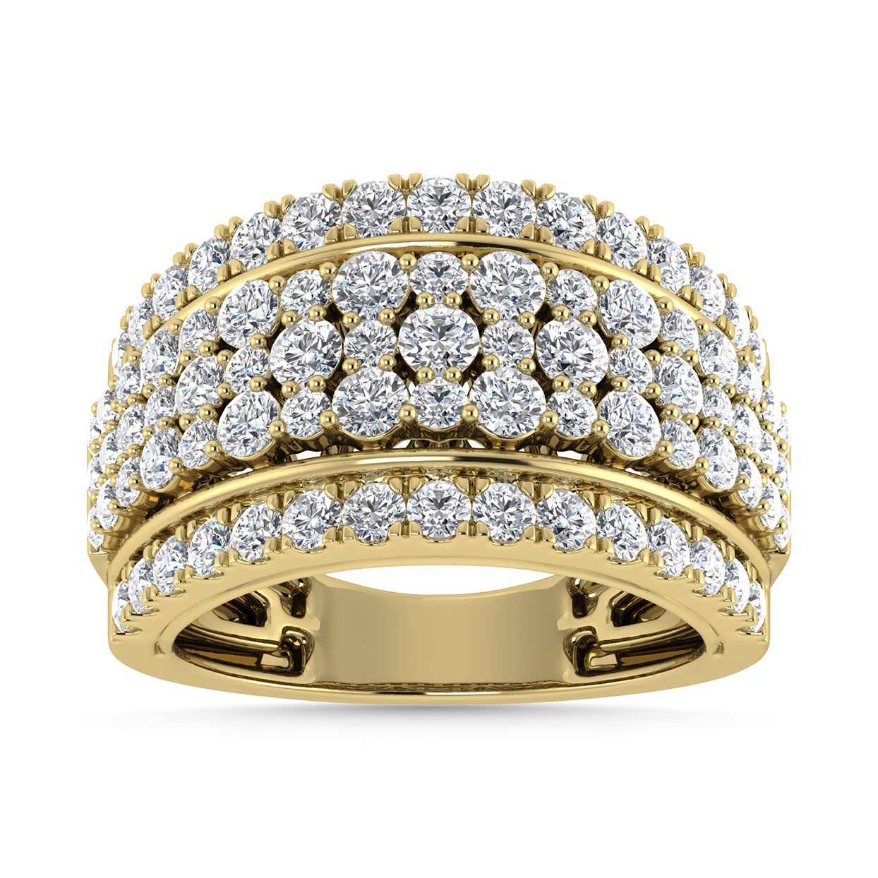 Diamond 2 Ct.Tw. Fashion Ring in 14K Yellow Gold